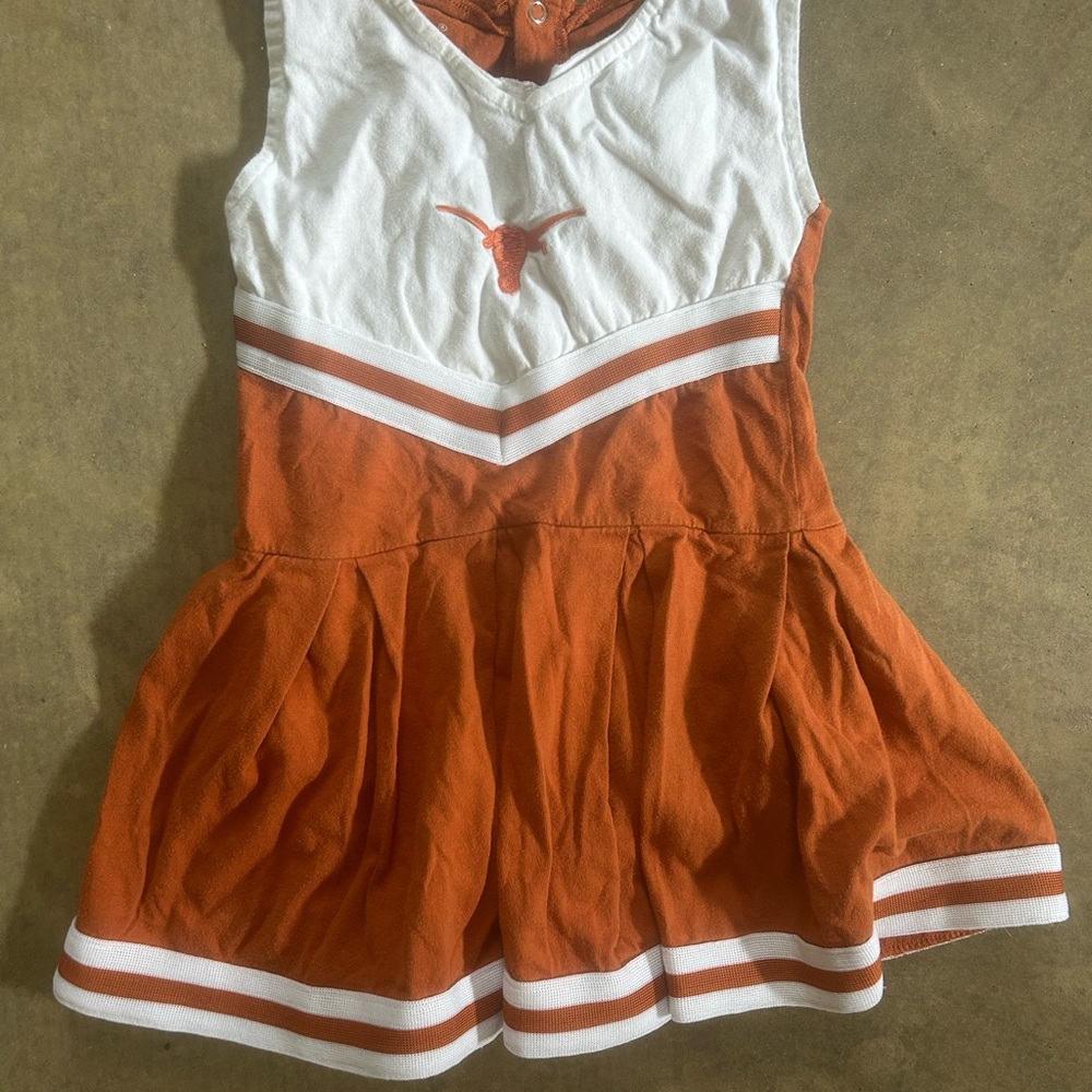 Orange and White Cheerleader Dress